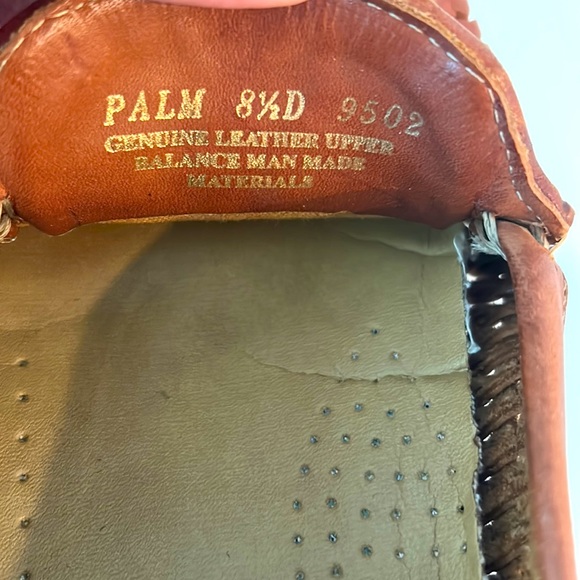 Giorgio Brutini Palm Genuine Woven Leather Loafers Cognac Slip On Driver - Picture 5 of 5